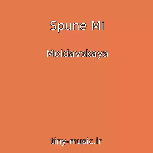 کاور آهنگ Spune Mi از Moldavskaya