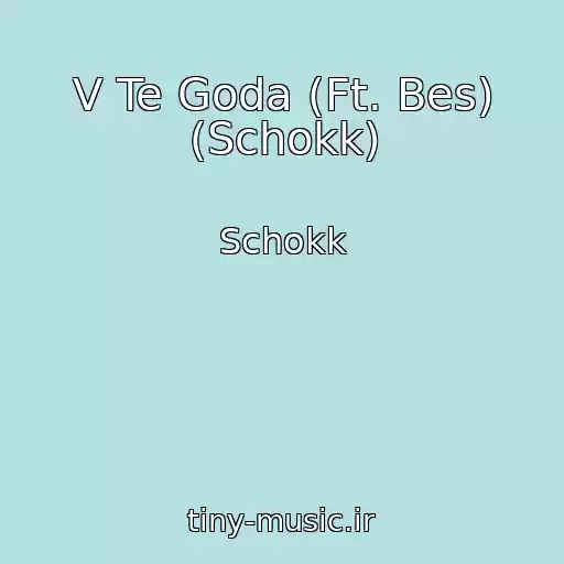 کاور آهنگ V Te Goda (Ft. Bes) (Schokk) از Schokk