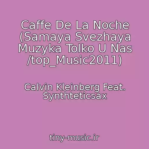 کاور آهنگ Caffe De La Noche (Samaya Svezhaya Muzyka Tolko U Nas /top_Music2011) از Calvin Kleinberg Feat. Synthteticsax