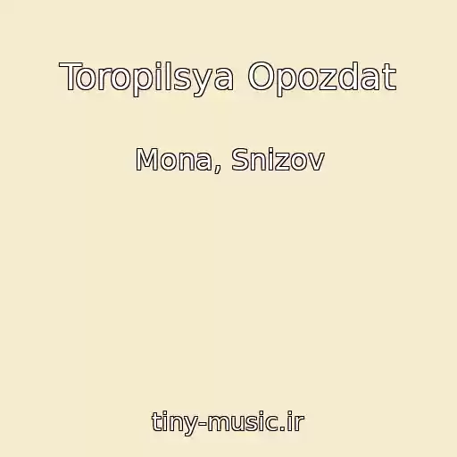 کاور آهنگ Toropilsya Opozdat از Mona, Snizov
