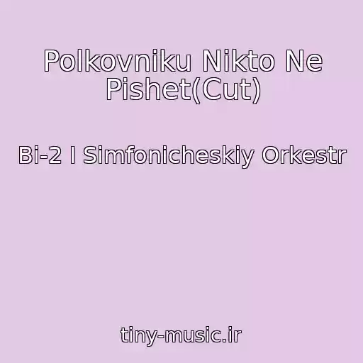 کاور آهنگ Polkovniku Nikto Ne Pishet(Cut) از Bi-2 I Simfonicheskiy Orkestr
