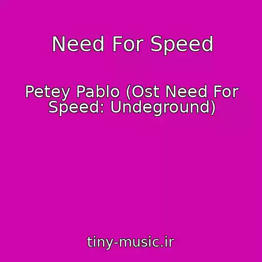 کاور آهنگ Need For Speed از Petey Pablo (Ost Need For Speed: Undeground)