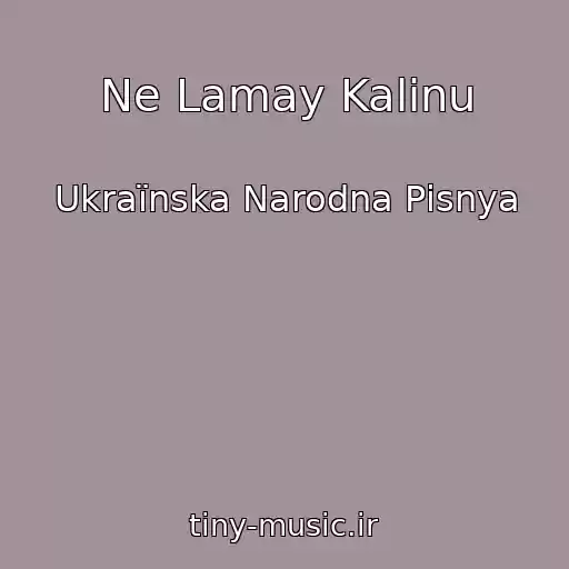 کاور آهنگ Ne Lamay Kalinu از Ukraїnska Narodna Pіsnya