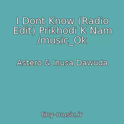 کاور آهنگ I Dont Know (Radio Edit) Prikhodi K Nam /music_Ok از Astero & Inusa Dawuda