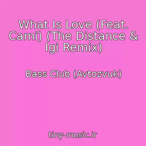کاور آهنگ What Is Love (Feat. Cami) (The Distance & Igi Remix) از Bass Club (Avtozvuk)