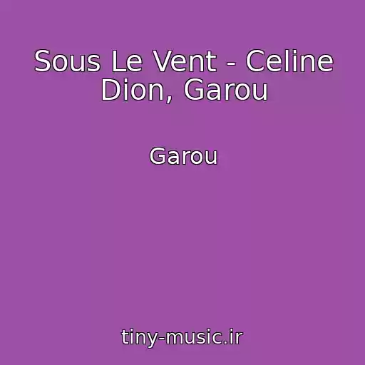 کاور آهنگ Sous Le Vent - Celine Dion, Garou از Garou