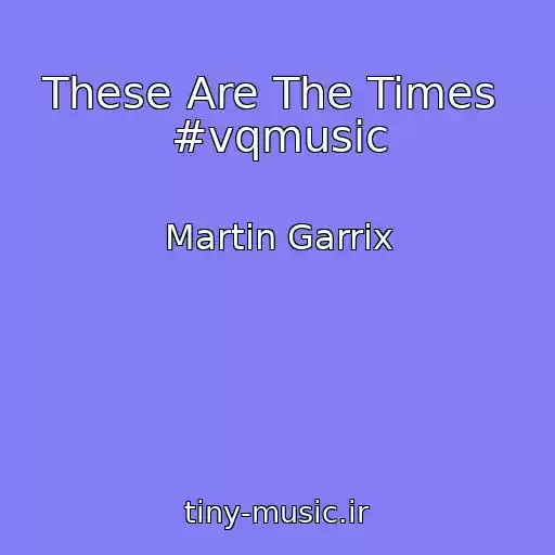 کاور آهنگ These Are The Times  #vqmusic از Martin Garrix