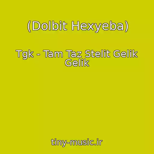 کاور آهنگ (Dolbit Hexyeba) از Tgk - Tam Taz Stelit Gelik Gelik