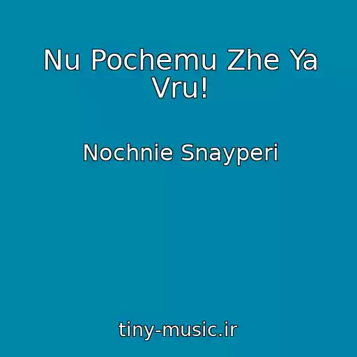 کاور آهنگ Nu Pochemu Zhe Ya Vru! از Nochnie Snayperi
