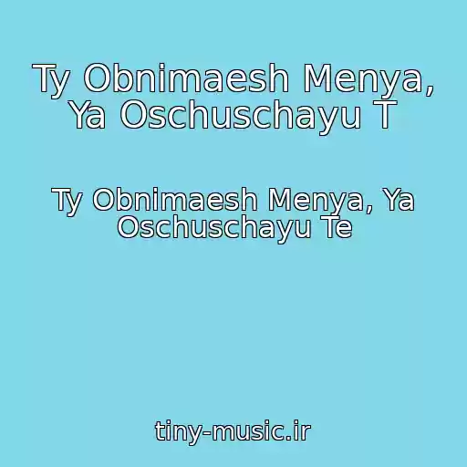 کاور آهنگ Ty Obnimaesh Menya, Ya Oschuschayu T از Ty Obnimaesh Menya, Ya Oschuschayu Te