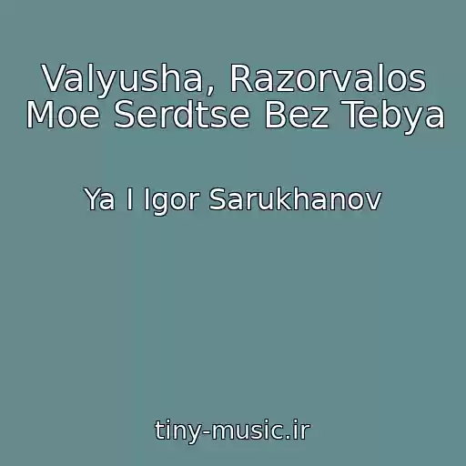 کاور آهنگ Valyusha, Razorvalos Moe Serdtse Bez Tebya از Ya I Igor Sarukhanov