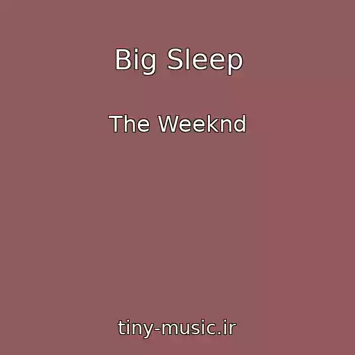 کاور آهنگ Big Sleep از The Weeknd
