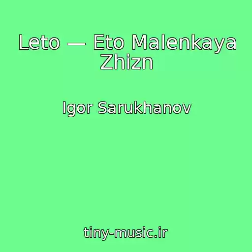 کاور آهنگ Leto — Eto Malenkaya Zhizn از Igor Sarukhanov