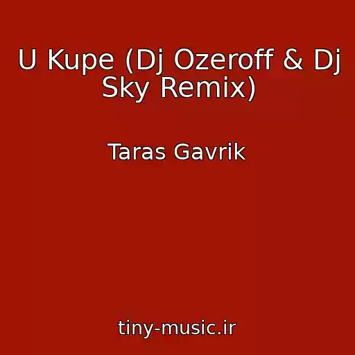 کاور آهنگ U Kupe (Dj Ozeroff & Dj Sky Remix) از Taras Gavrik