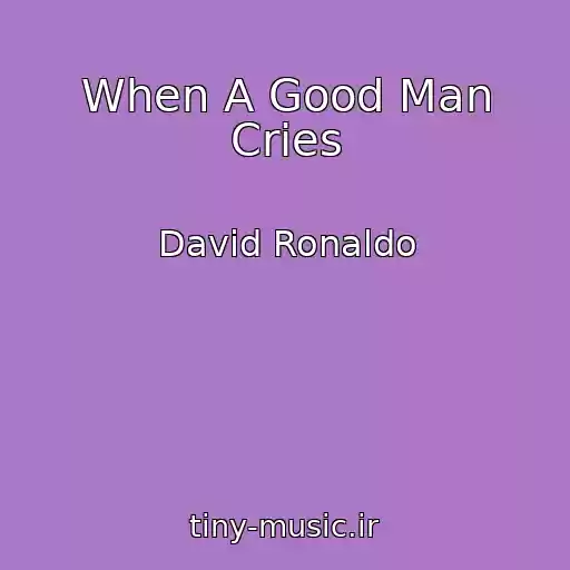 کاور آهنگ When A Good Man Cries از David Ronaldo