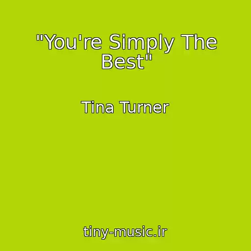 کاور آهنگ "You're Simply The Best" از Tina Turner