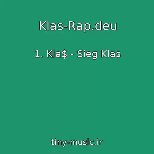 کاور آهنگ Klas-Rap.deu از 1. Kla$ - Sieg Klas