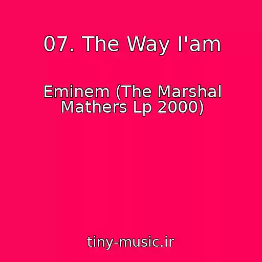 کاور آهنگ 07. The Way I'am از Eminem (The Marshal Mathers Lp 2000)
