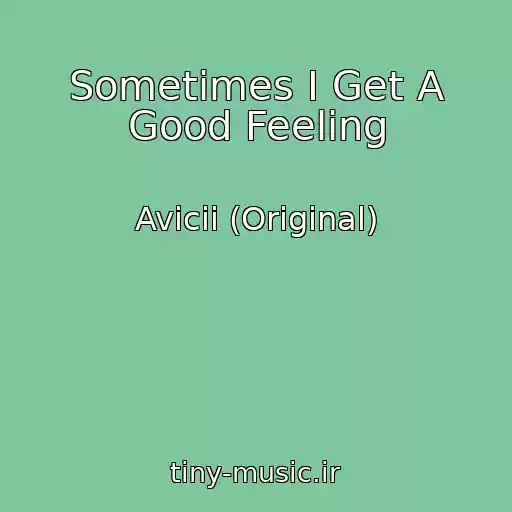 کاور آهنگ Sometimes I Get A Good Feeling از Avicii (Original)