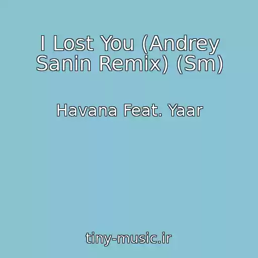 کاور آهنگ I Lost You (Andrey Sanin Remix) (Sm) از Havana Feat. Yaar