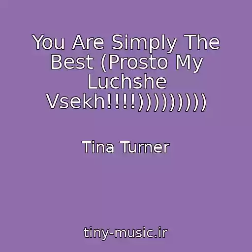 کاور آهنگ You Are Simply The Best (Prosto My Luchshe Vsekh!!!!))))))))) از Tina Turner