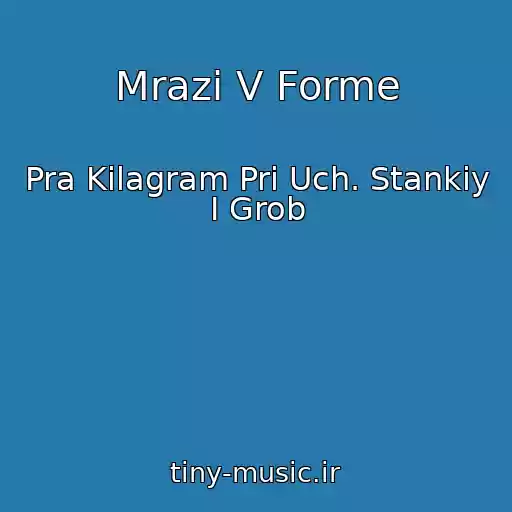 کاور آهنگ Mrazi V Forme از Pra Kilagram Pri Uch. Stankiy I Grob