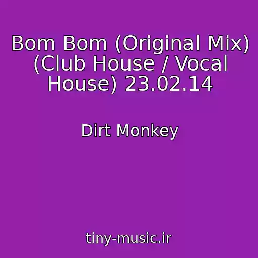 کاور آهنگ Bom Bom (Original Mix) (Club House / Vocal House) 23.02.14 از Dirt Monkey