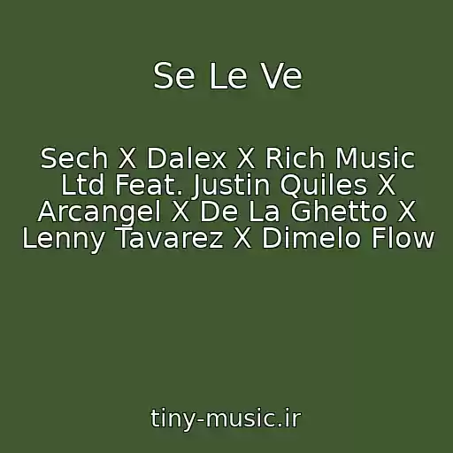 کاور آهنگ Se Le Ve از Sech X Dalex X Rich Music Ltd Feat. Justin Quiles X Arcangel X De La Ghetto X Lenny Tavarez X Dimelo Flow
