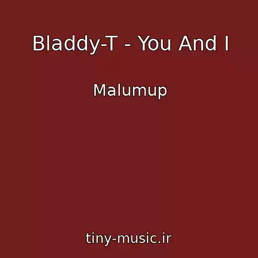 کاور آهنگ Bladdy-T - You And I از Malumup