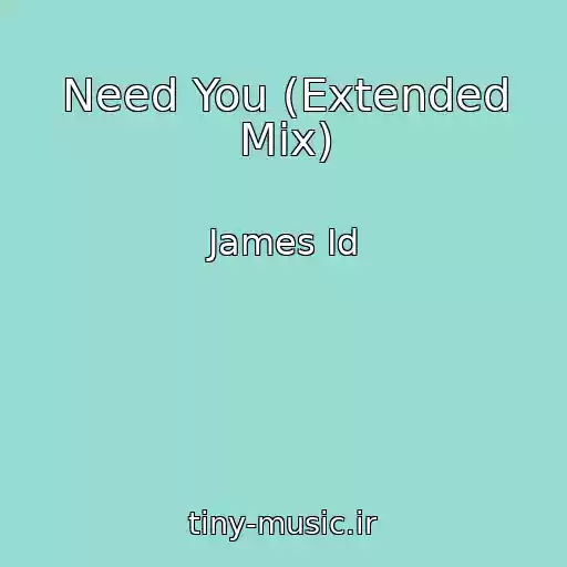 کاور آهنگ Need You (Extended Mix) از James Id