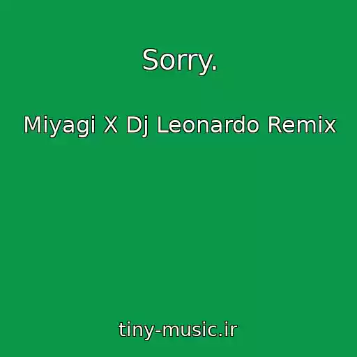 کاور آهنگ Sorry. از Miyagi X Dj Leonardo Remix