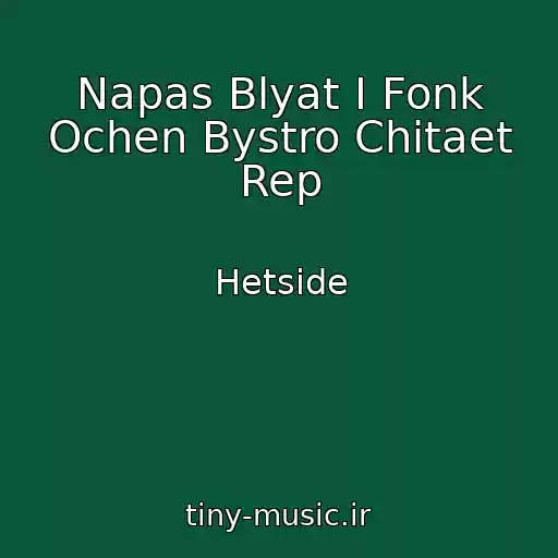 کاور آهنگ Napas Blyat I Fonk Ochen Bystro Chitaet Rep از Hetside