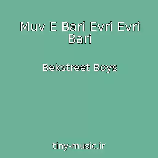 کاور آهنگ Muv E Bari Evri Evri Bari از Bekstreet Boys