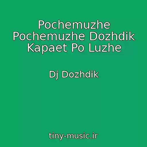 کاور آهنگ Pochemuzhe Pochemuzhe Dozhdik Kapaet Po Luzhe از Dj Dozhdik