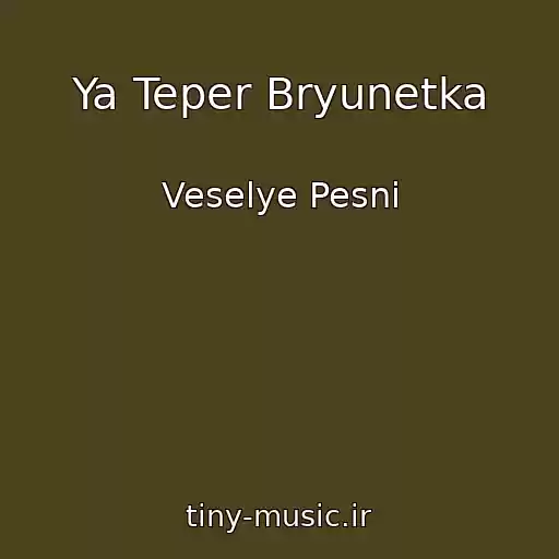 کاور آهنگ Ya Teper Bryunetka از Veselye Pesni