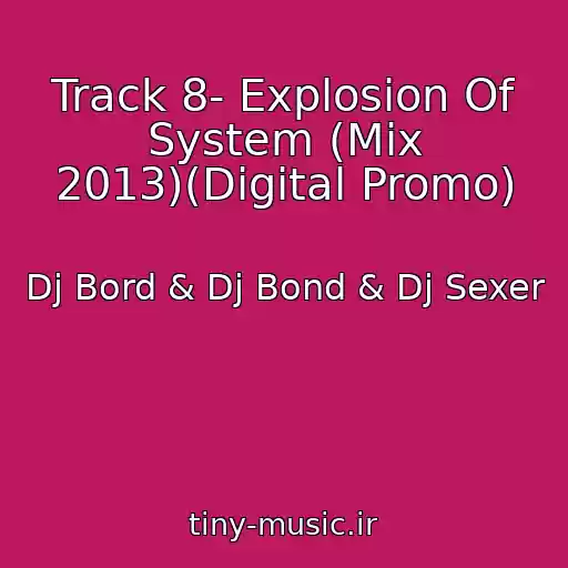 کاور آهنگ Track 8- Explosion Of System (Mix 2013)(Digital Promo) از Dj Bord & Dj Bond & Dj Sexer
