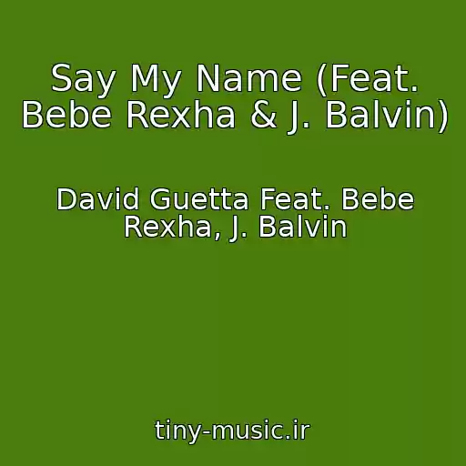 کاور آهنگ Say My Name (Feat. Bebe Rexha & J. Balvin) از David Guetta Feat. Bebe Rexha, J. Balvin