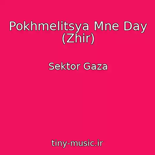 کاور آهنگ Pokhmelitsya Mne Day (Zhir) از Sektor Gaza