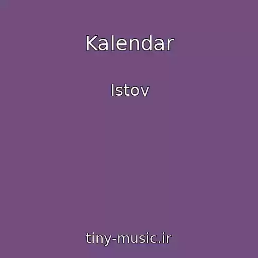 کاور آهنگ Kalendar از Istov