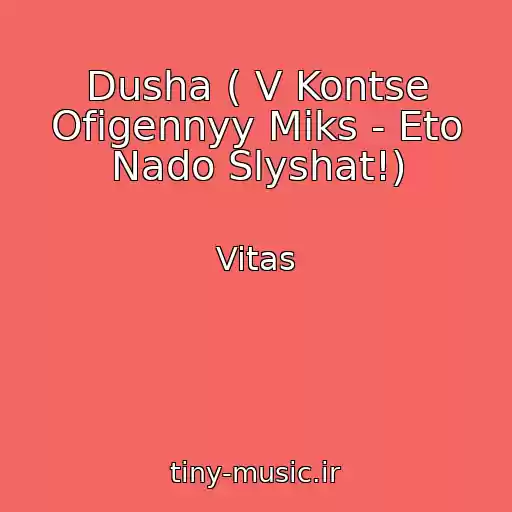کاور آهنگ Dusha ( V Kontse Ofigennyy Miks - Eto Nado Slyshat!) از Vitas