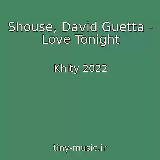 کاور آهنگ Shouse, David Guetta - Love Tonight از Khity 2022