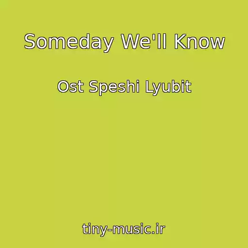 کاور آهنگ Someday We'll Know از Ost Speshi Lyubit