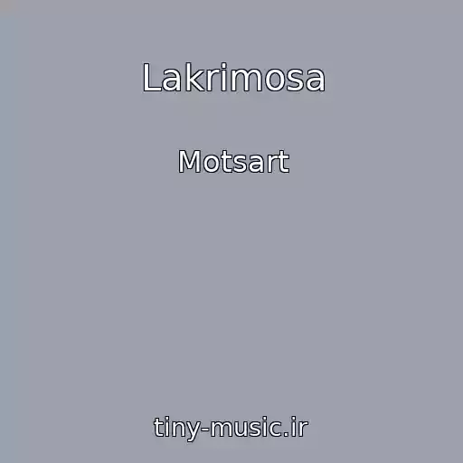 کاور آهنگ Lakrimosa از Motsart