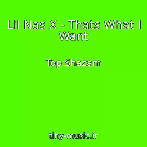 کاور آهنگ Lil Nas X - Thats What I Want از Top Shazam