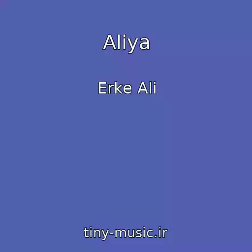 کاور آهنگ Aliya از Erke Ali