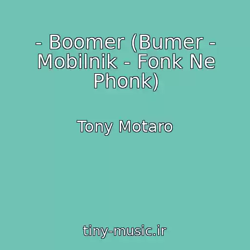 کاور آهنگ - Boomer (Bumer - Mobilnik - Fonk Ne Phonk) از Tony Motaro