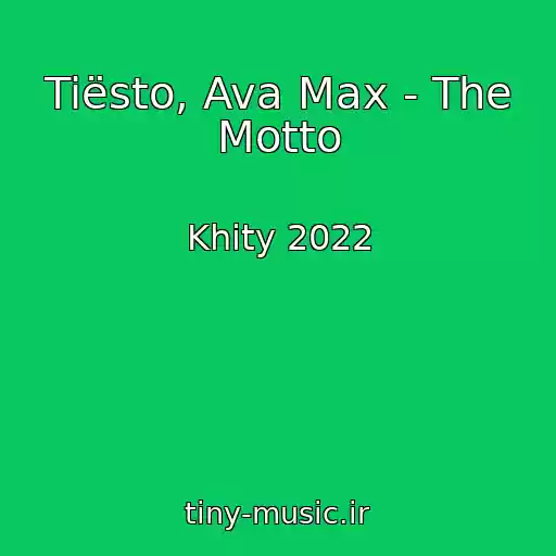 کاور آهنگ Tiësto, Ava Max - The Motto از Khity 2022