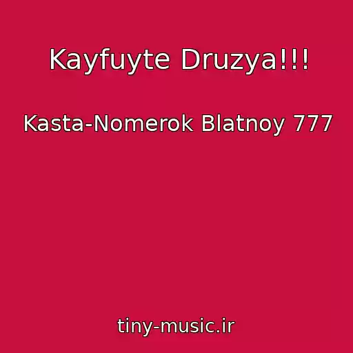 کاور آهنگ Kayfuyte Druzya!!! از Kasta-Nomerok Blatnoy 777