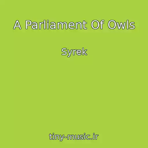 کاور آهنگ A Parliament Of Owls از Syrek