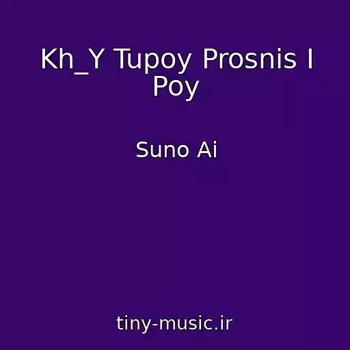 کاور آهنگ Kh_Y Tupoy Prosnis I Poy از Suno Ai